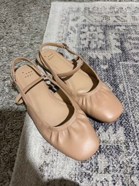 a new day Beige Slingback Ballet Flats